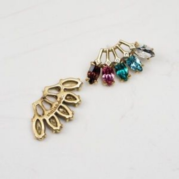 Stella & Dot x Rebecca Minkoff | Retired Dainty Crystal Fan Pixie Studs - Picture 6 of 6